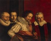 弗兰斯普布斯 - Portrait of Four Members of the Paris Council